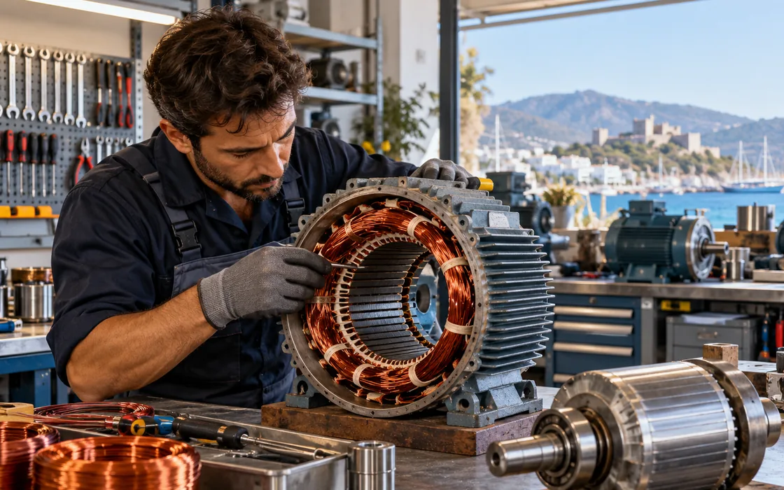 Bodrum elektrik motoru tamiri teknik servis ve bakım temsili görseli