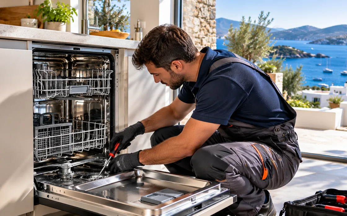 Bodrum endüstriyel bulaşık makinesi teknik servis ve bakım temsili görseli