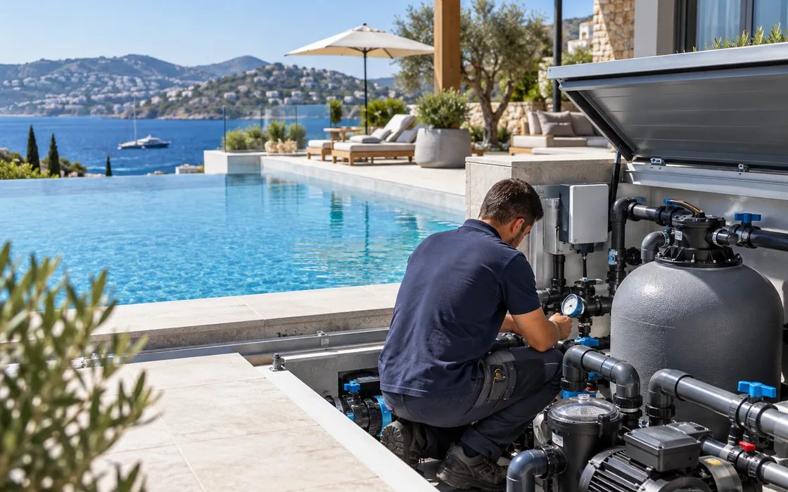Bodrum havuz sistemleri teknik servis ve bakım temsili görseli