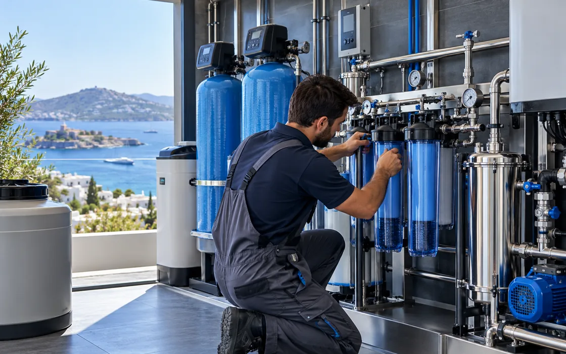 Bodrum su arıtma sistemleri teknik servis ve bakım temsili görseli
